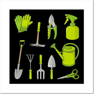 Gardening Icons Posters and Art